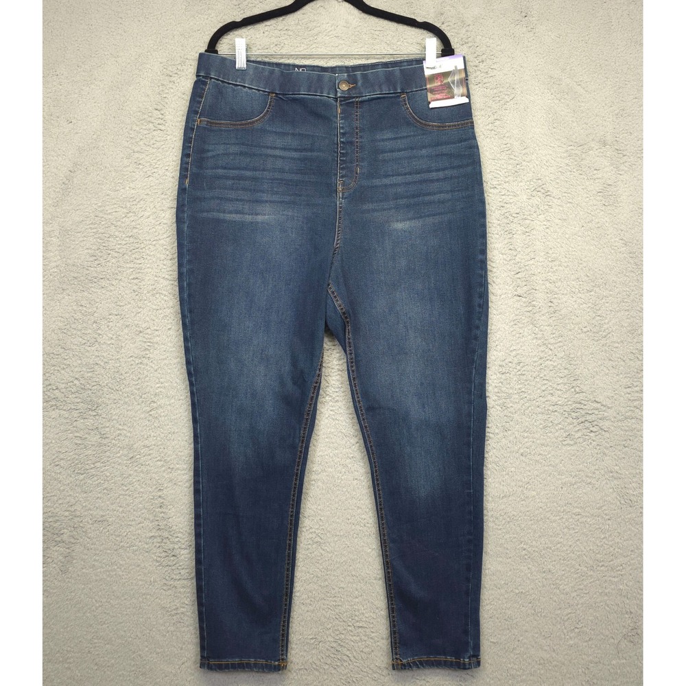 Nobo Super High Rise Jeans Juniors 19 2XL Skinny Curvy Jeans Pull On Stretch‎